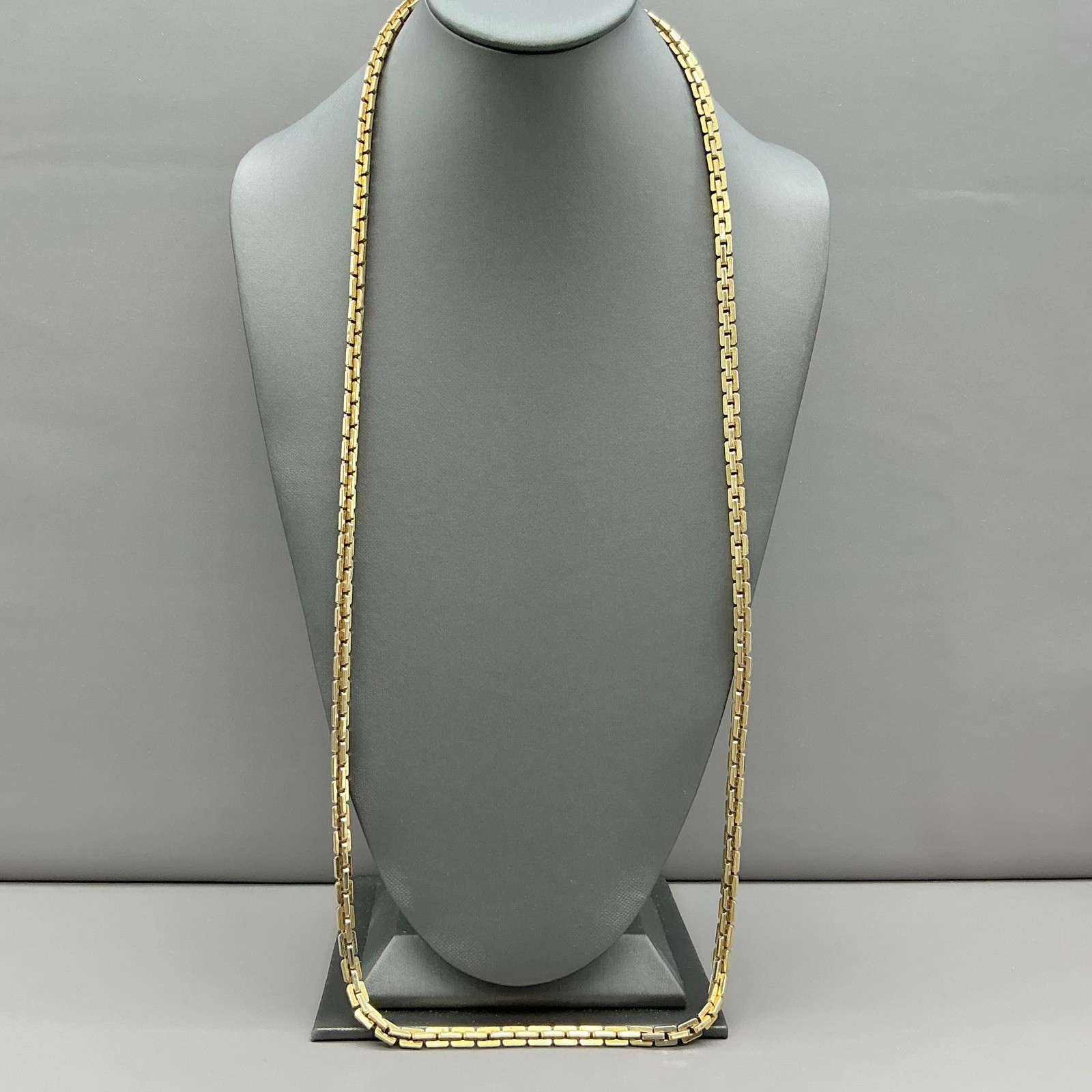 Monet Necklace Women Gold Tone Box Link Chain Vintage Costume Jewelry 30 Inch Monet Necklace Women Gold Tone Box Link Chain Vintage Costume Jewelry 30 Inch