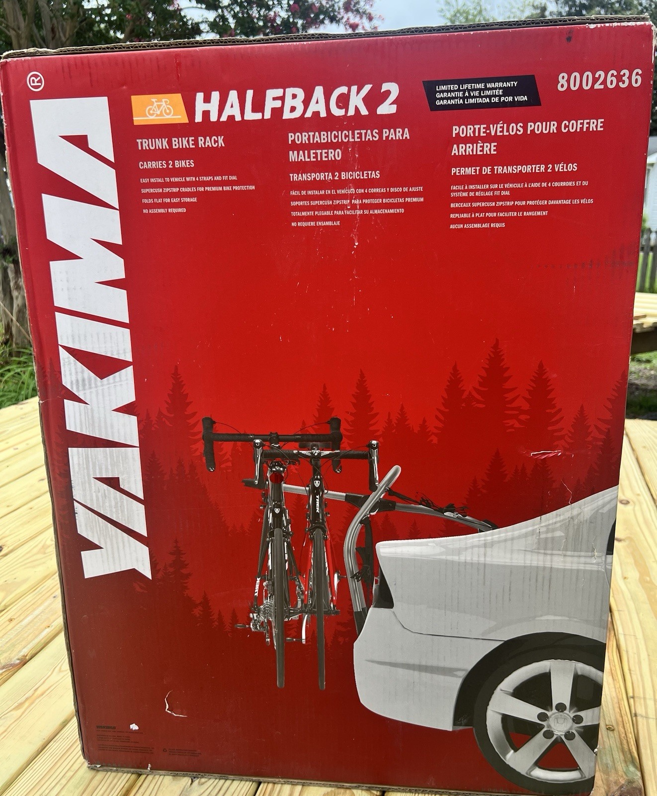 Yakima HalfBack 2 Bike Carrier - Gray Y8002636 Yakima