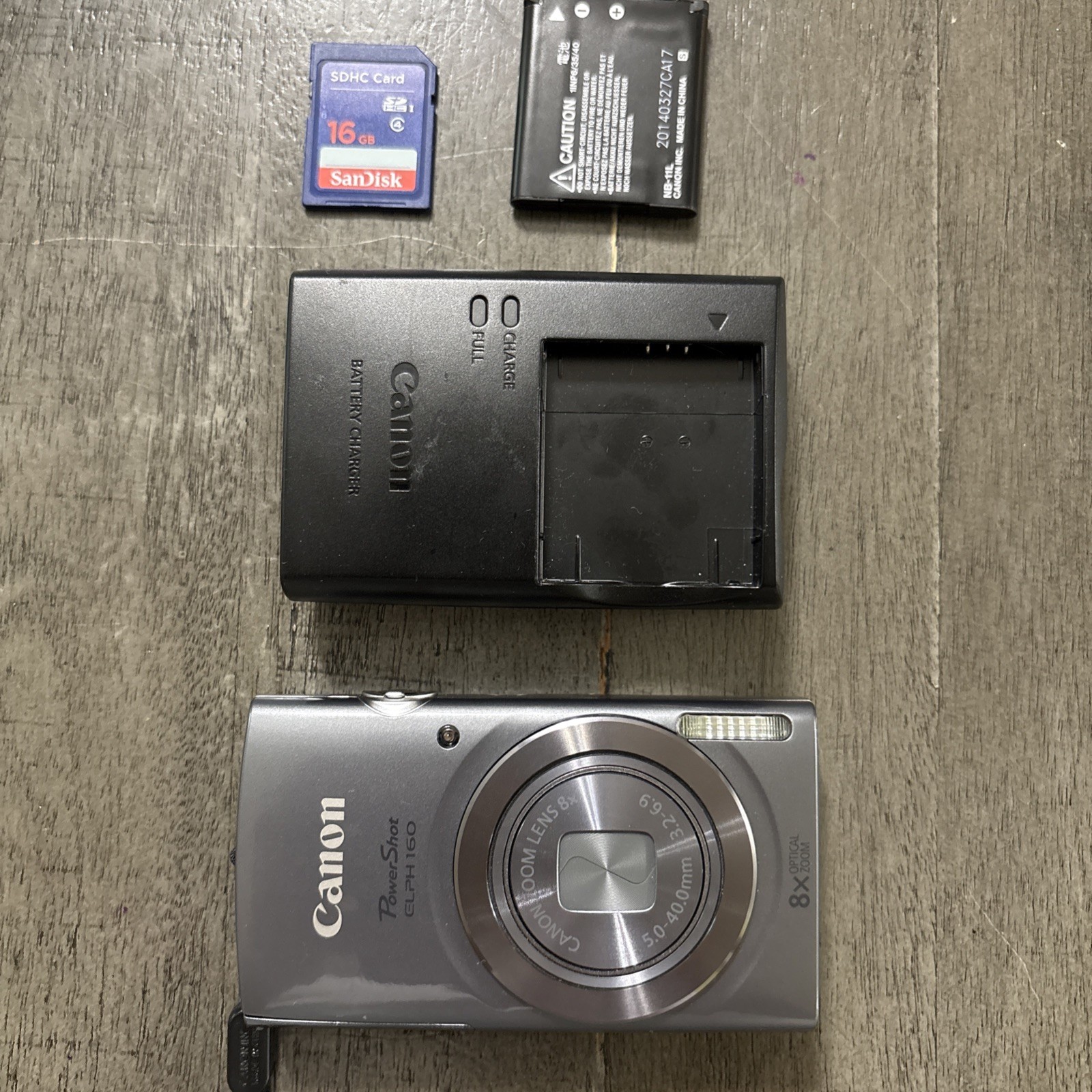 Canon PowerShot ELPH 160 Digital Camera Gray w/8x Zoom Charger Mem Card Tested Canon PowerShot ELPH 160 Digital Camera Gray w/8x Zoom Charger Mem Card Tested