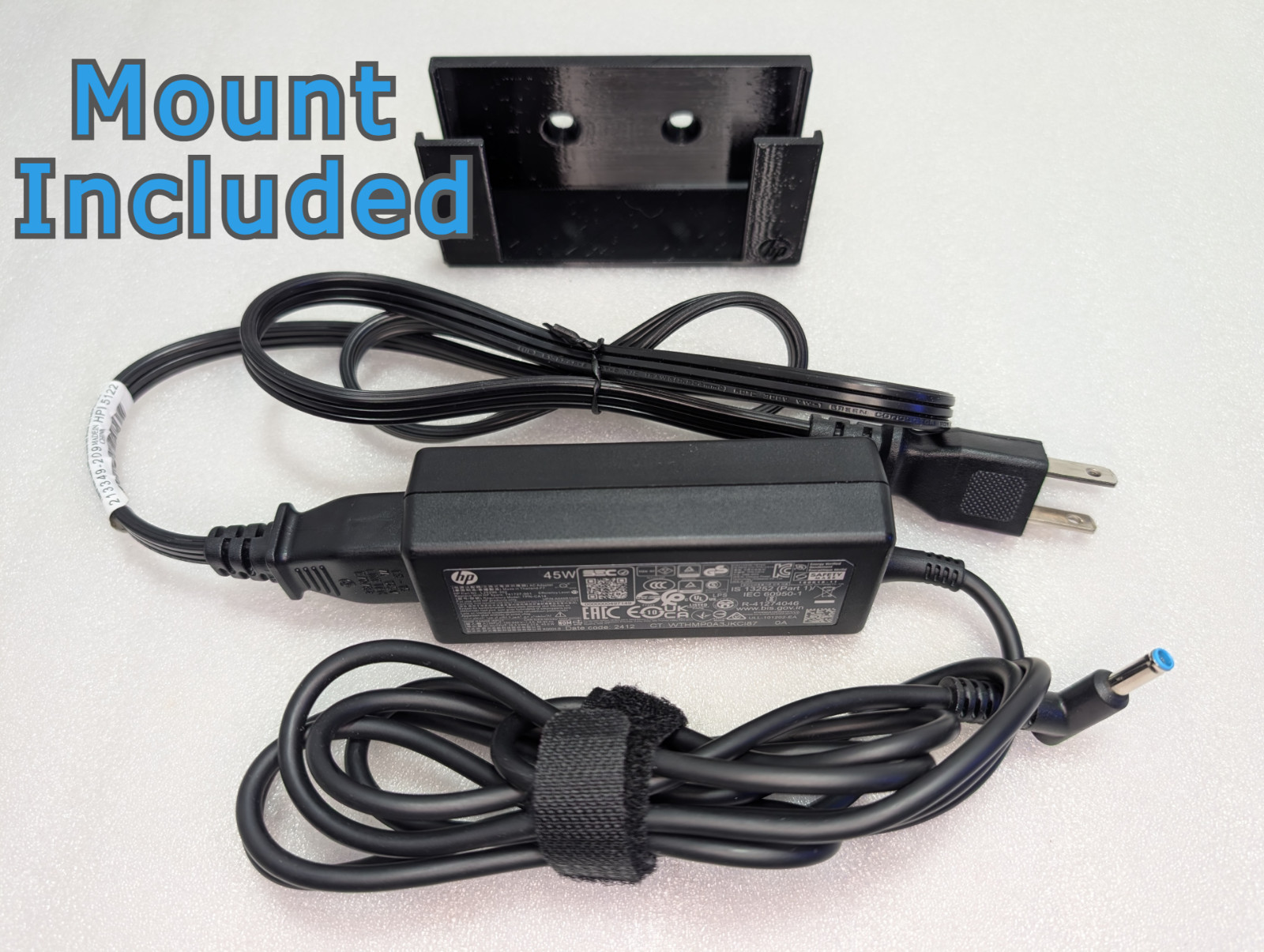 Genuine HP L25296-002 AC Adapter Charger 19.5V 2.31A 45W Power Supply + Mount