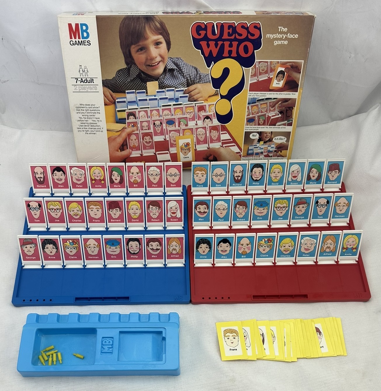 1980 Guess Who Game by Milton Bradley UK Version Complete in Great Condition