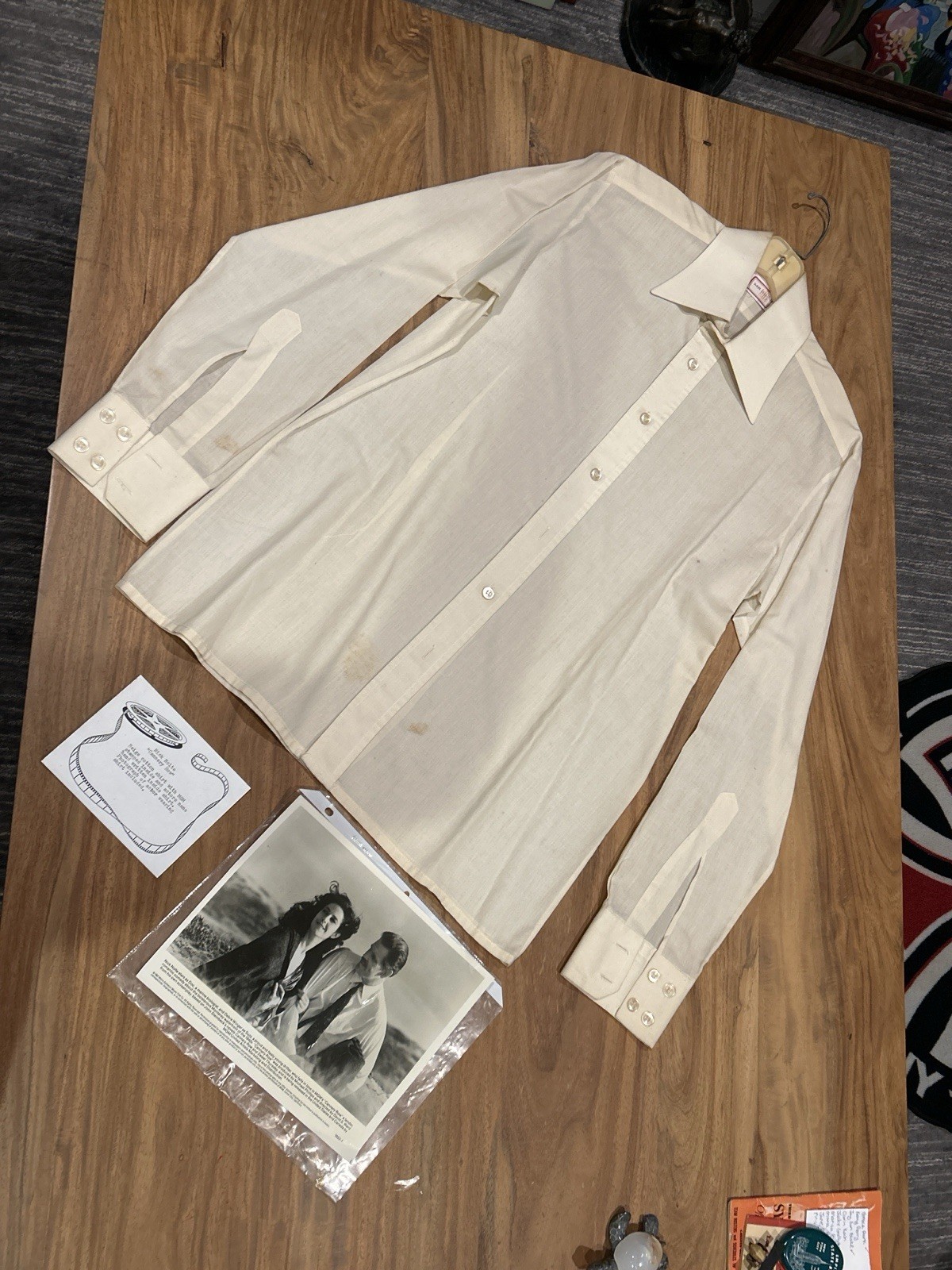 Nick Nolte Cannery Row Wardrobe Shirt MGM Movie Costume w Photo