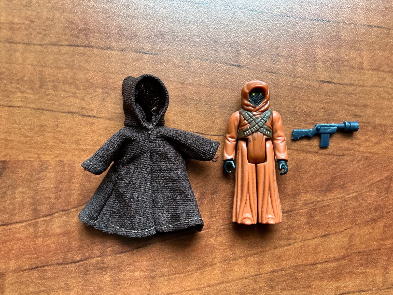 Vintage Kenner 1977 Star Wars Jawa HK COO Unitoy Factory Reversed Fabric Variant