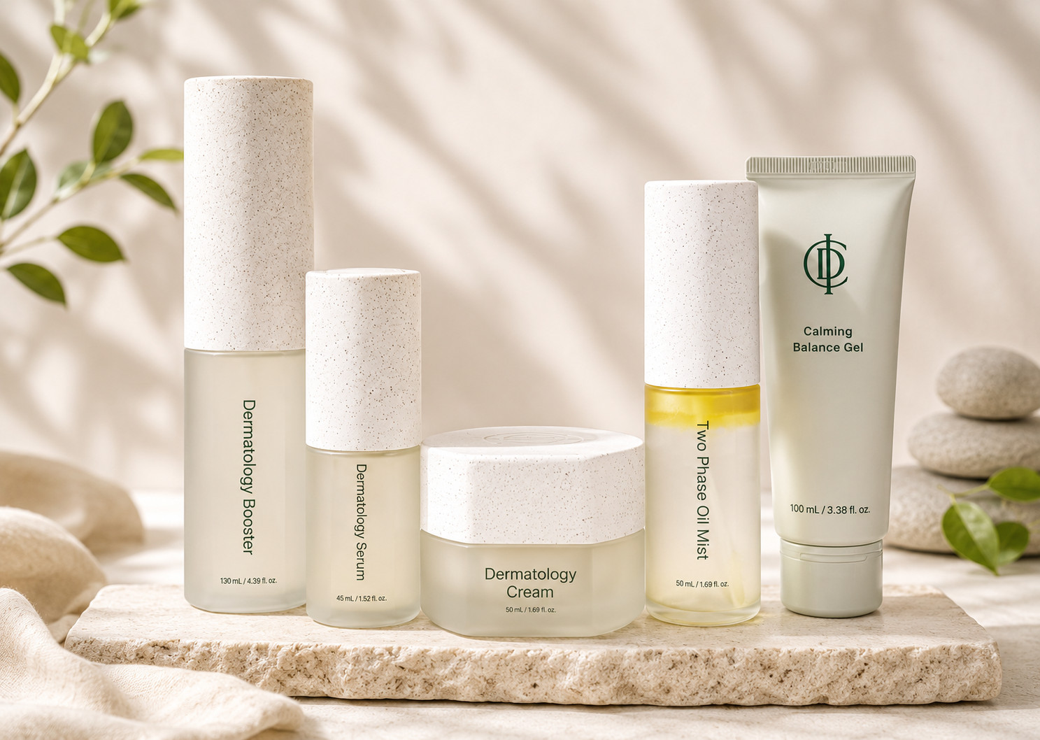 IN.CELL.DERM - Combo 5 - Dermatology Booster Serum Cream Oil-Mist Balance Gel