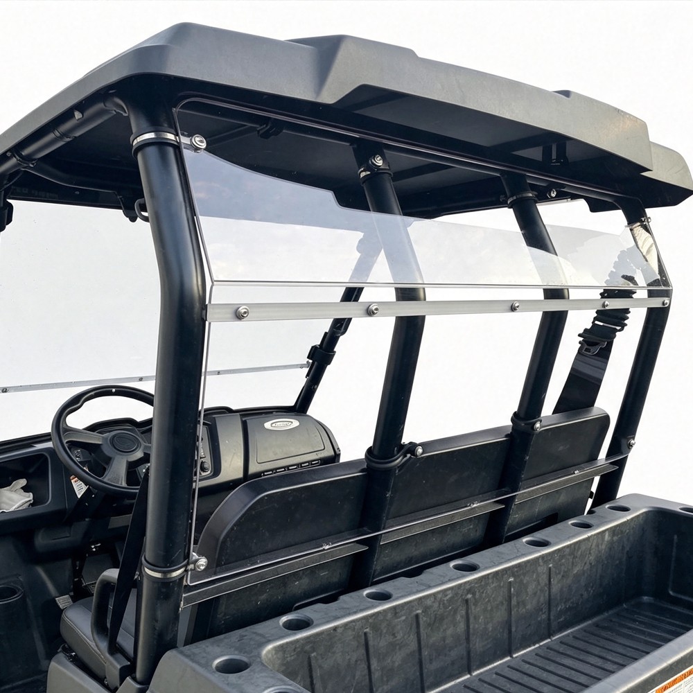 For Polaris Ranger Midsize 400 500 570 800 EV Rear Windshield Window Dust Panel