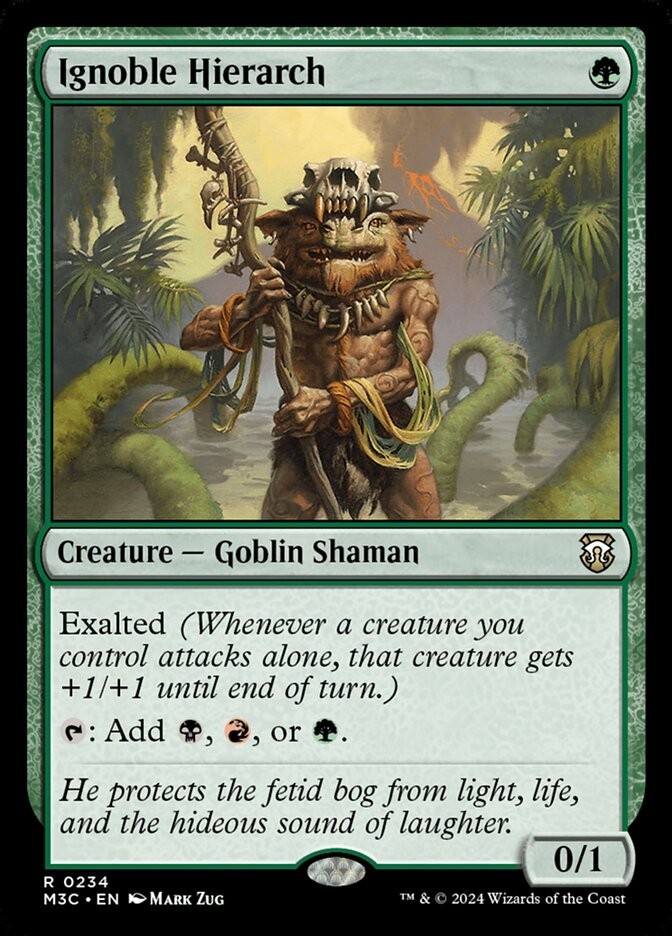 Ignoble Hierarch 0234 Non Foil Rare Modern Horizons 3 Commander MTG NM