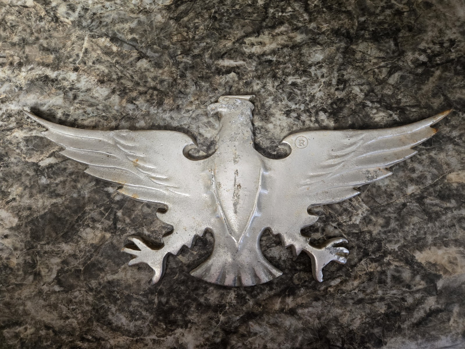 Vintage Continental Trailways Silver Eagle Bus Emblem Cast Aluminum