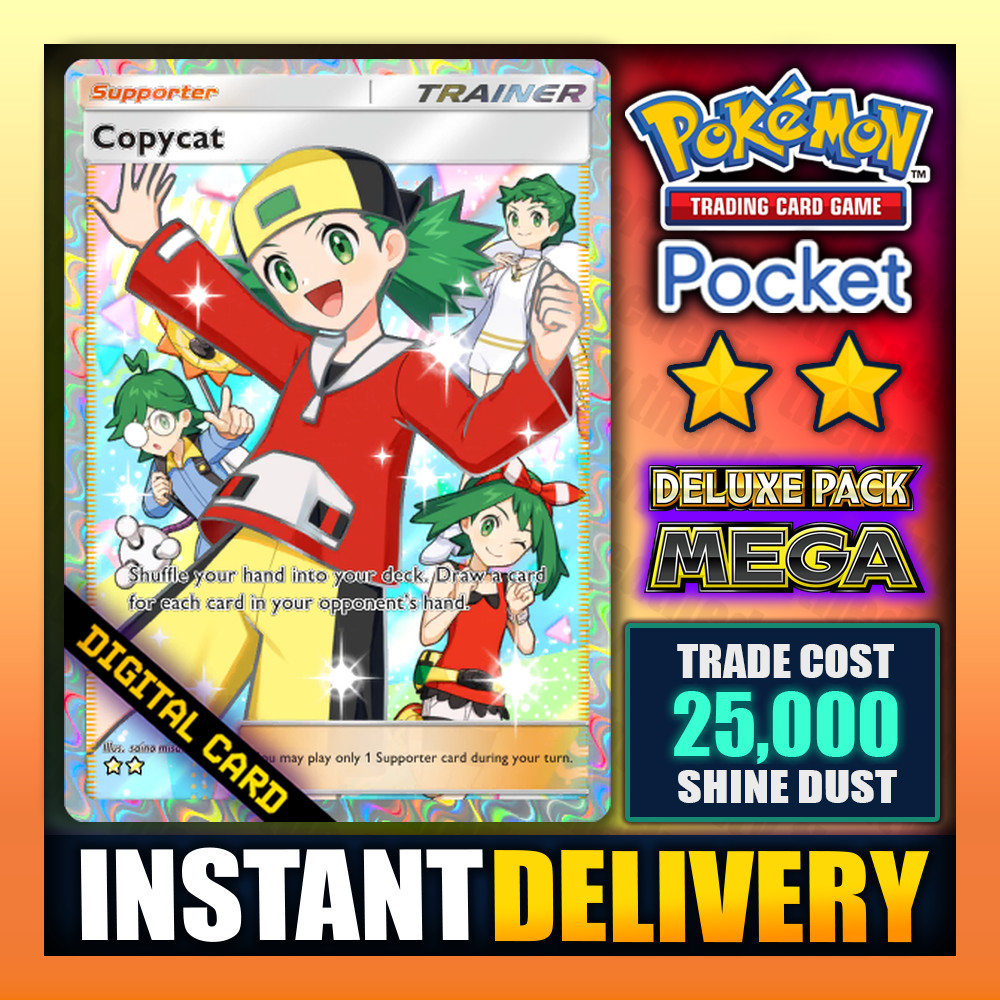 Copycat - Pokemon TCG Pocket - Full Art ⭐⭐ Deluxe Pack Mega - English - Fast ✅