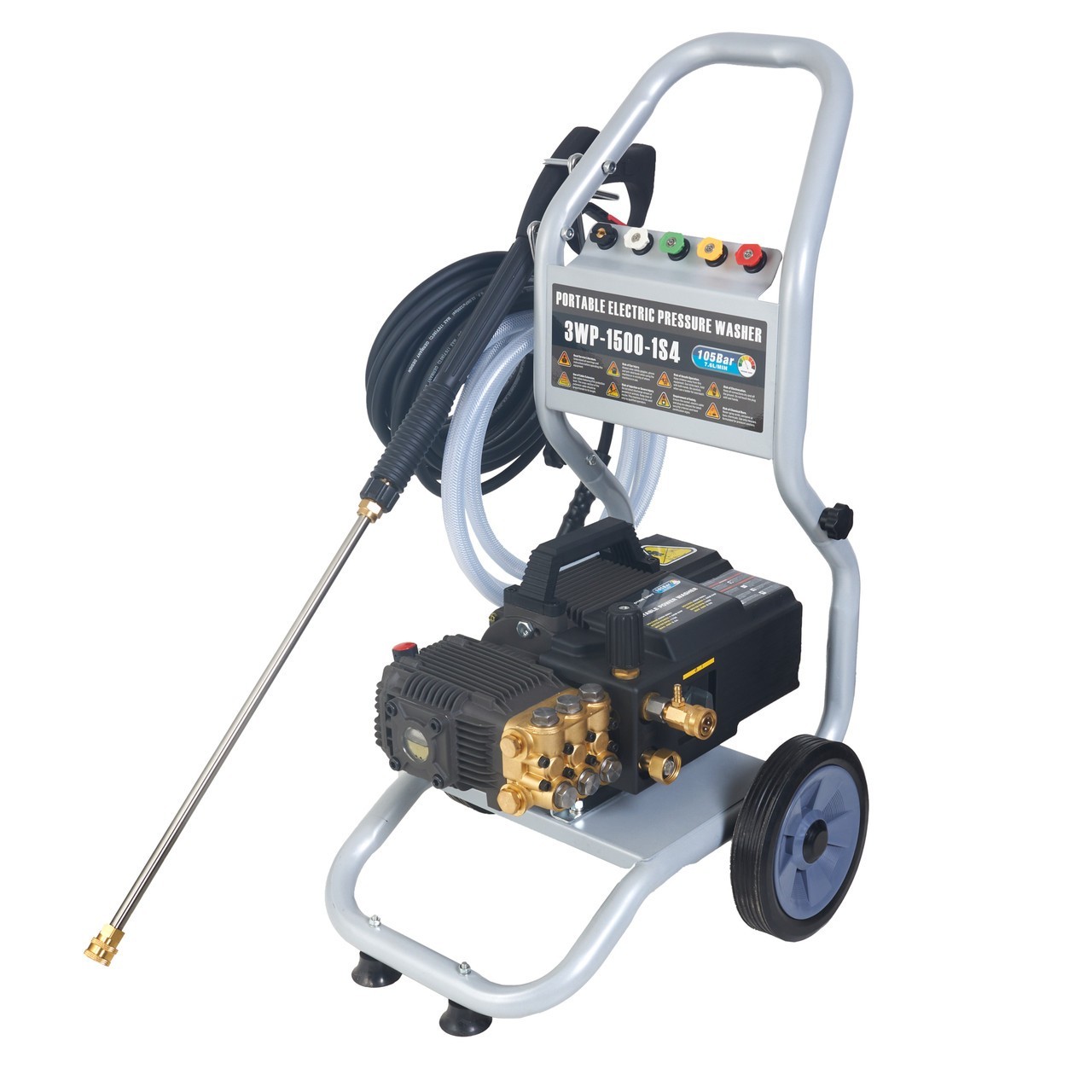 Canpump 1500 PSI 2 GPM Cart-Mounted Electric Pressure Washer, 2 HP 240 V