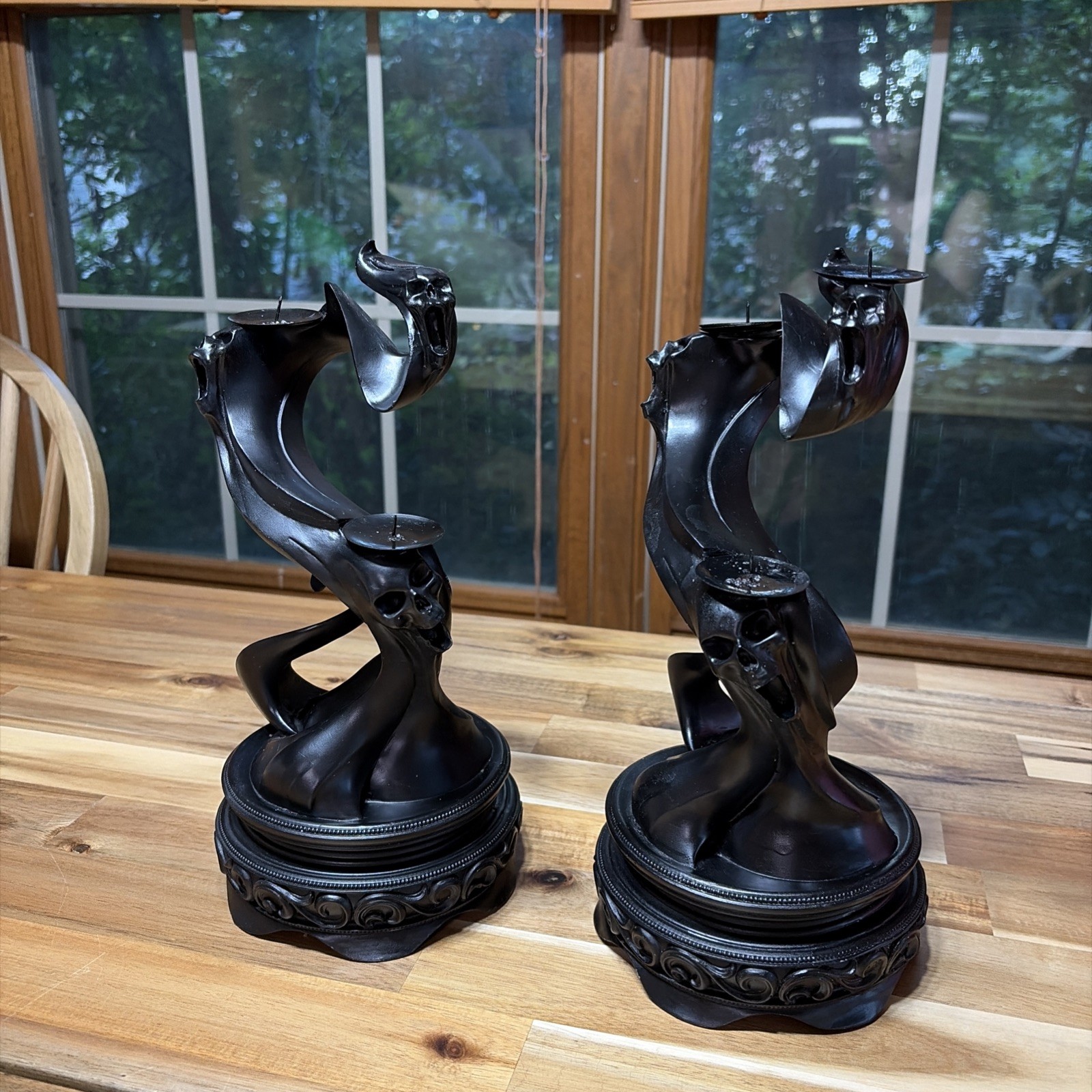 Set of 2 Killstar Soul Smoke Candelabrum Rare Black Spooky Gothic Candle Holder Set of 2 Killstar Soul Smoke Candelabrum Rare Black Spooky Gothic Candle Holder