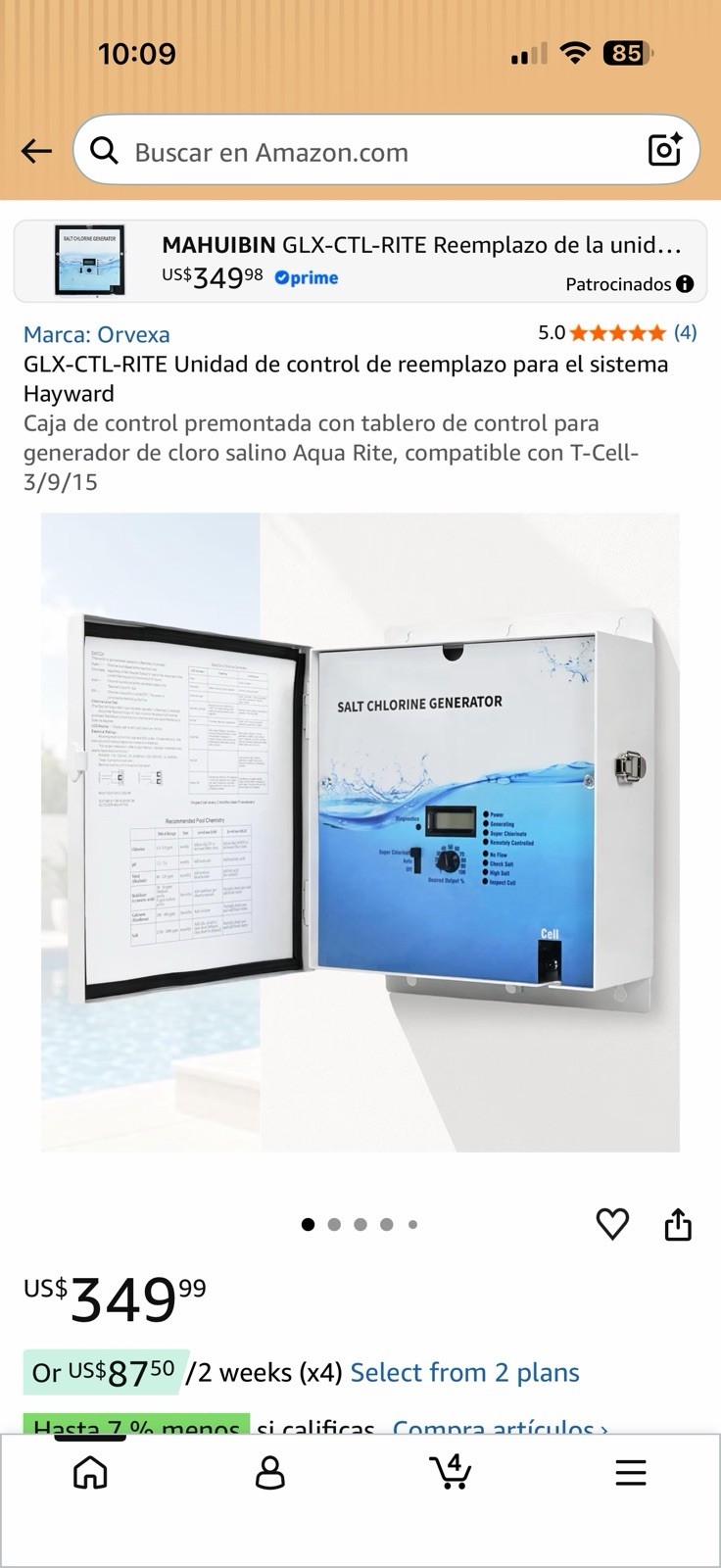 2026 Upgrade GLX-CTL-RITE Control Unit Saltwater Chlorine Generator Fits for 2026 Upgrade GLX-CTL-RITE Control Unit Saltwater Chlorine Generator Fits for