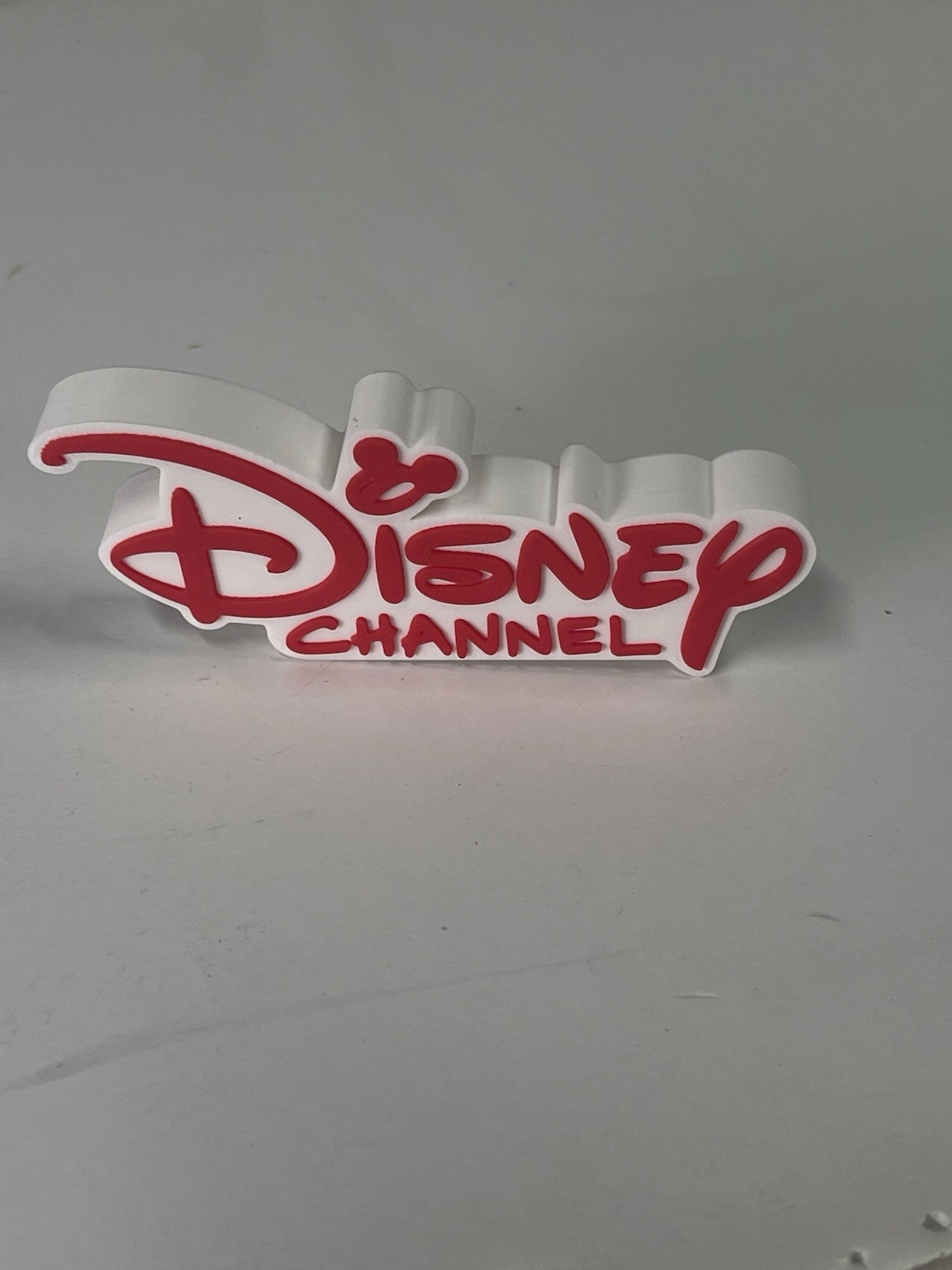 DISNEY CHANNEL 3D printed Logo Thick Free Standing Shelf Display DISNEY CHANNEL 3D printed Logo Thick Free Standing Shelf Display