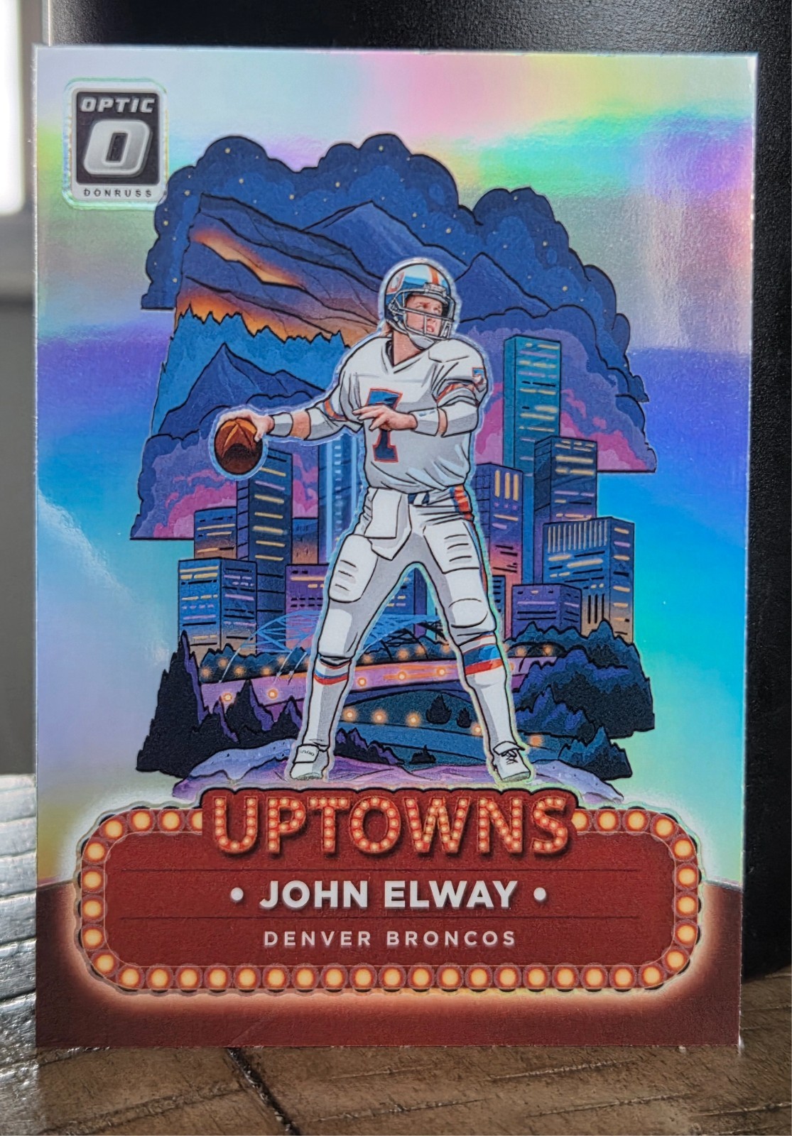 John Elway 2024 Donruss Optic Uptowns Prizm #23 Football Card Denver Broncos