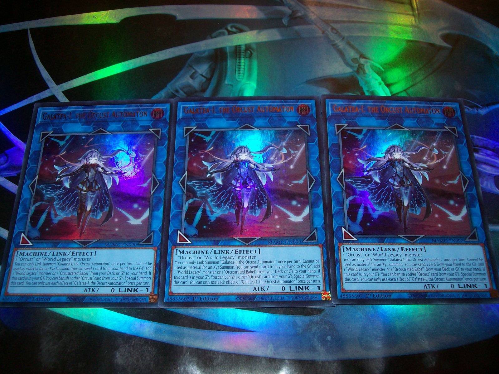 3x Galatea-I, the Orcust Automaton 1st Edition Ultra Rare MAMO-EN090 Yu-Gi-Oh