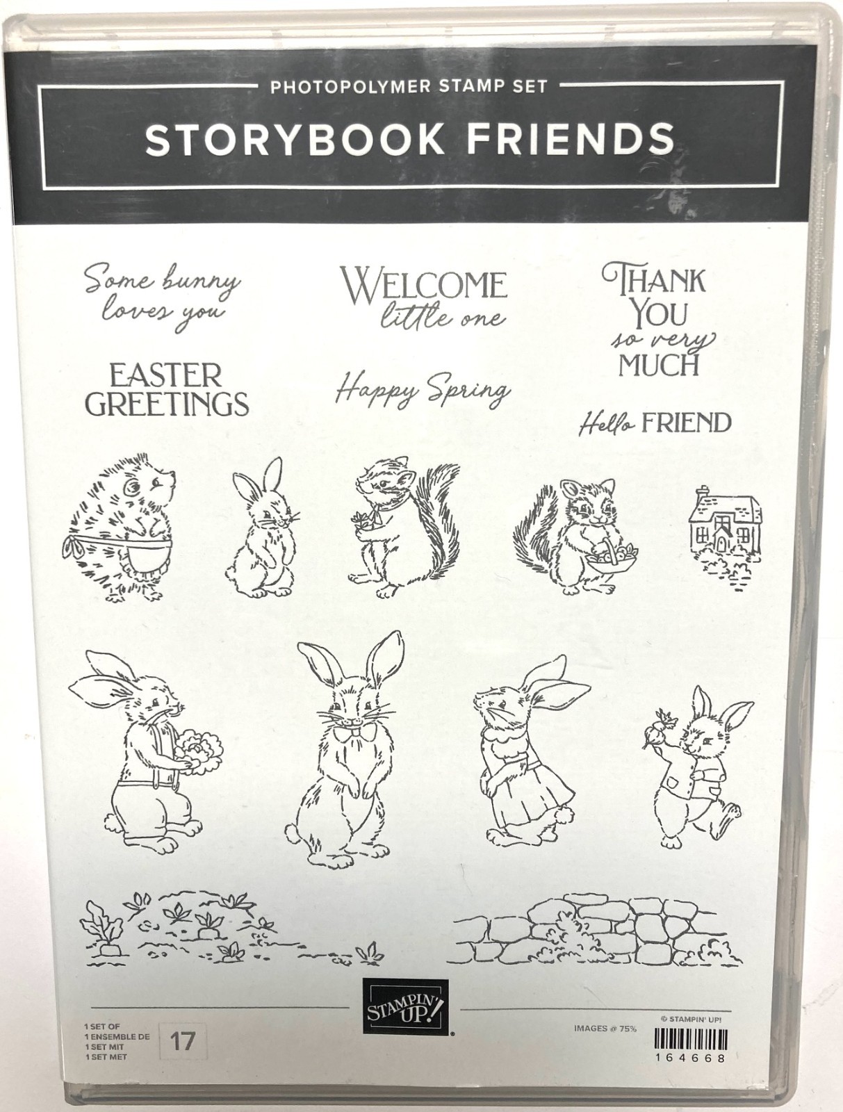 NEW Storybook Friends SU #164668 Easter Baby Kids rabbits hedgehog garden