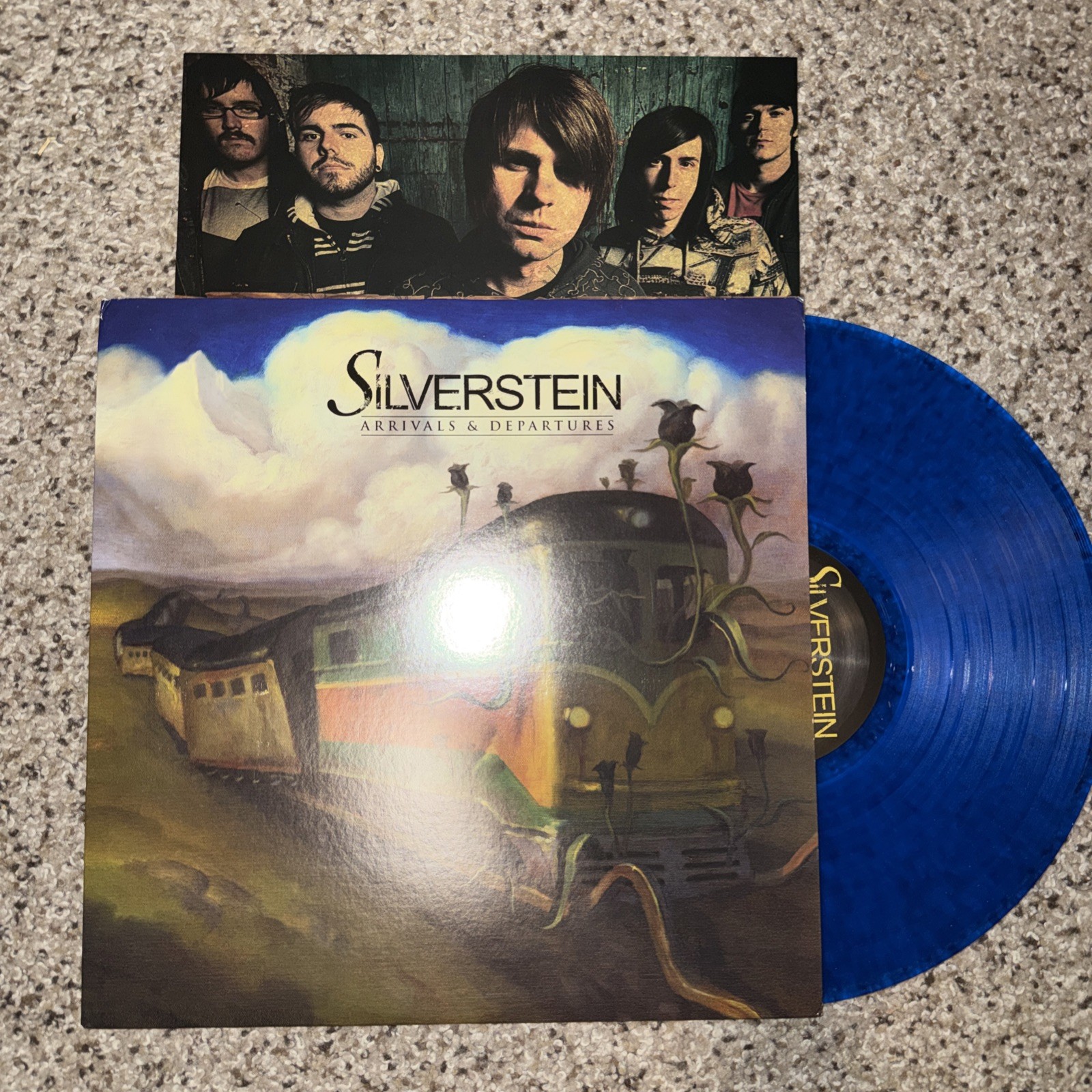 SILVERSTEIN Arrivals and Departures 2007 LP on VINYL blue Colored orginal press