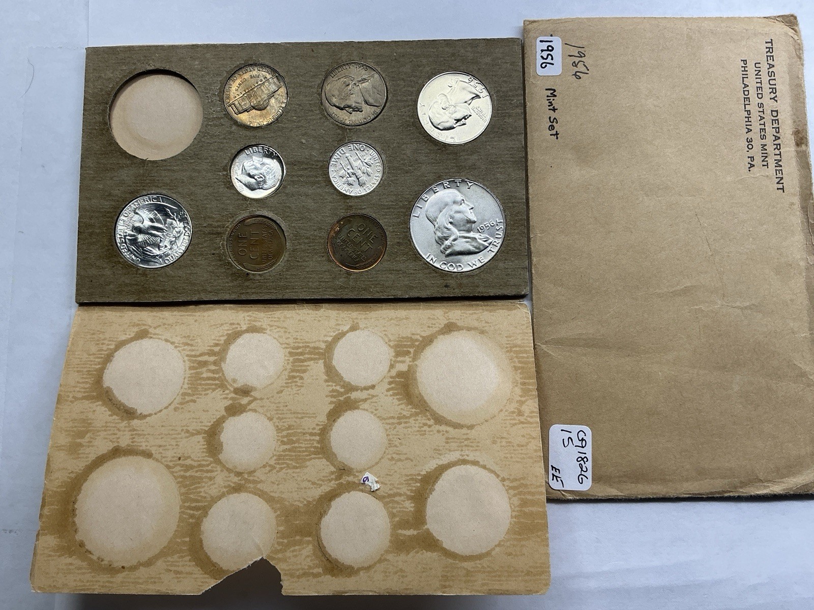 1956 P&D Uncirculated Mint Set w/9 Coins 091826 15ee