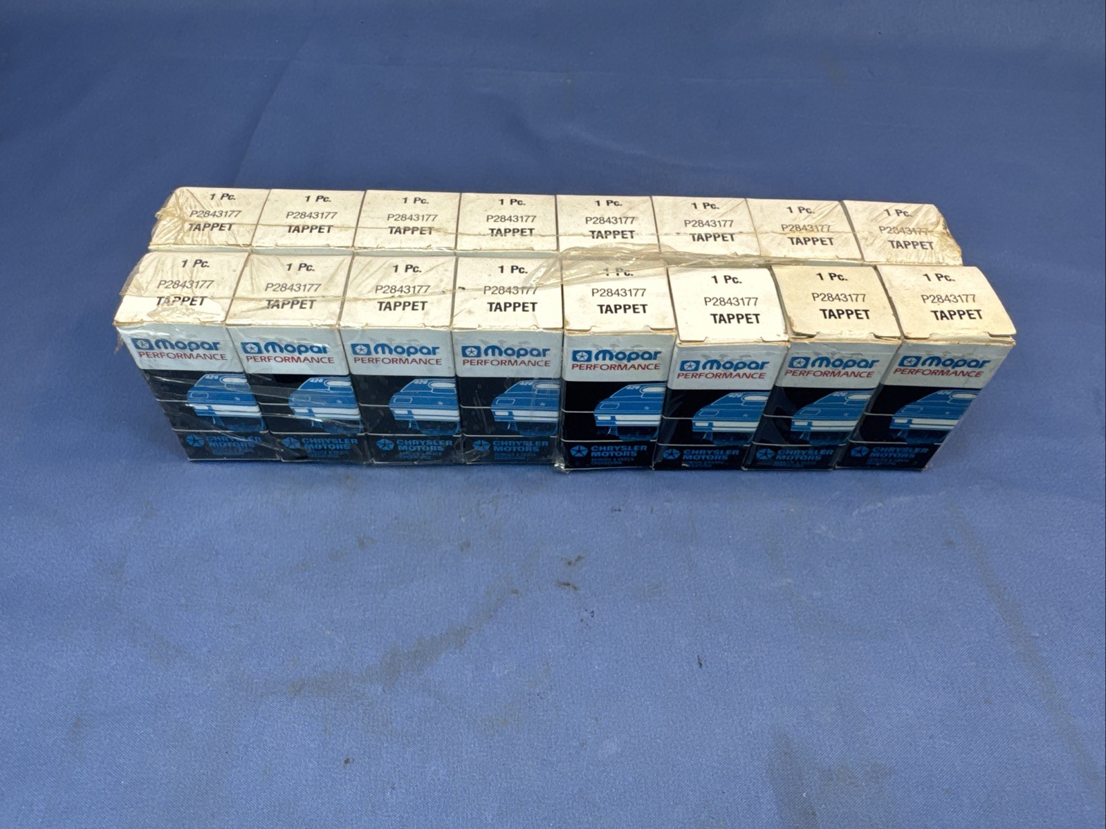NOS Mopar Performance Set of 16 Solid Lifter Tappet P2843177 Small & Big Blocks
