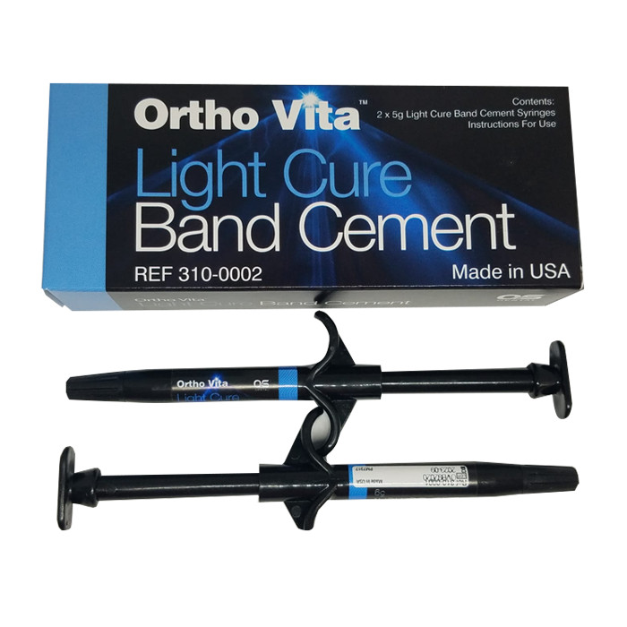 3 Boxes (6 pcs) ORTHO VITA CEMENT LIGHT CURE molar band cement Orthodentalusa 