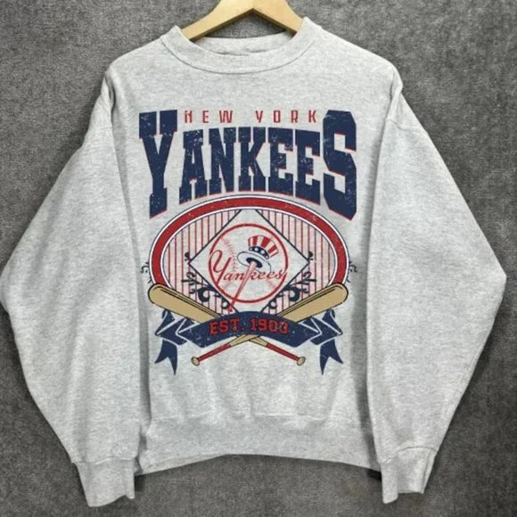 Vtg New York Yankees EST 1903 Logo American Baseball Unisex Sweatshirt KH17579