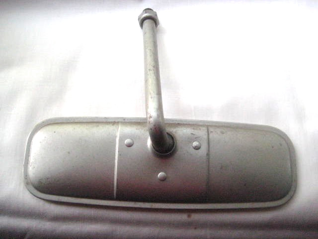 1950s 1960s Ford Inside Rear view Mirror Gray 1955 Ford Nice Condition
