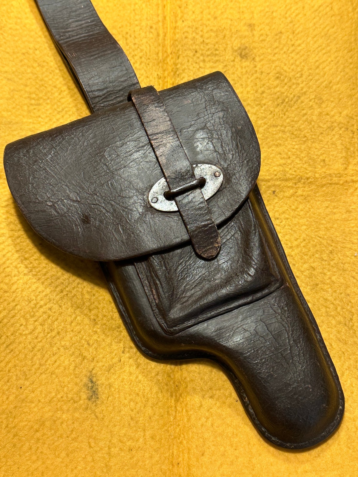 ORIGINAL WW2 WWII Argentine M1927 Ballester Molina Colt Sistema Leather Holster ORIGINAL WW2 WWII Argentine M1927 Ballester Molina Colt Sistema Leather Holster