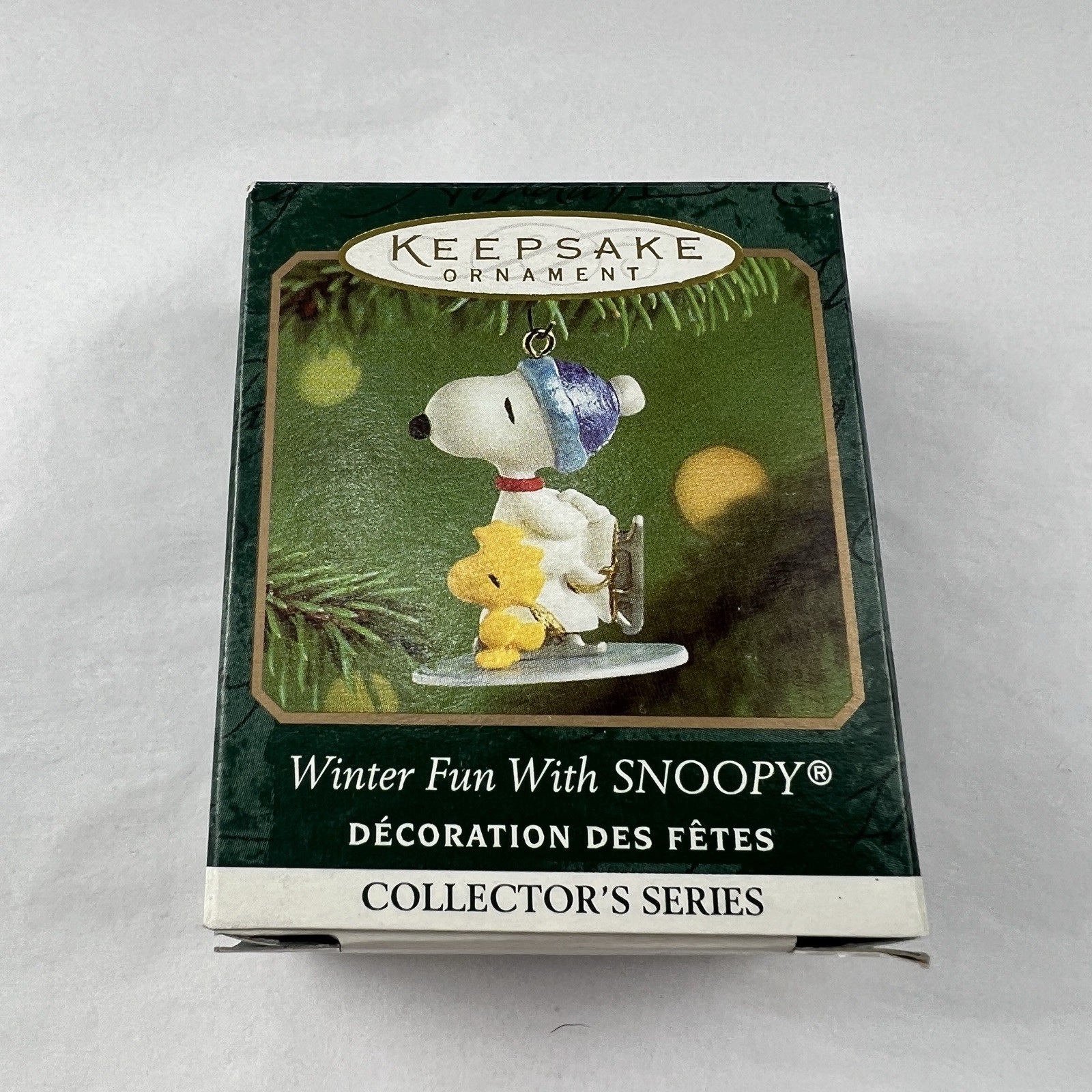 Vintage Hallmark Keepsake Ornament Winter Fun with Snoopy Miniature Mini 2001 Vintage Hallmark Keepsake Ornament Winter Fun with Snoopy Miniature Mini 2001