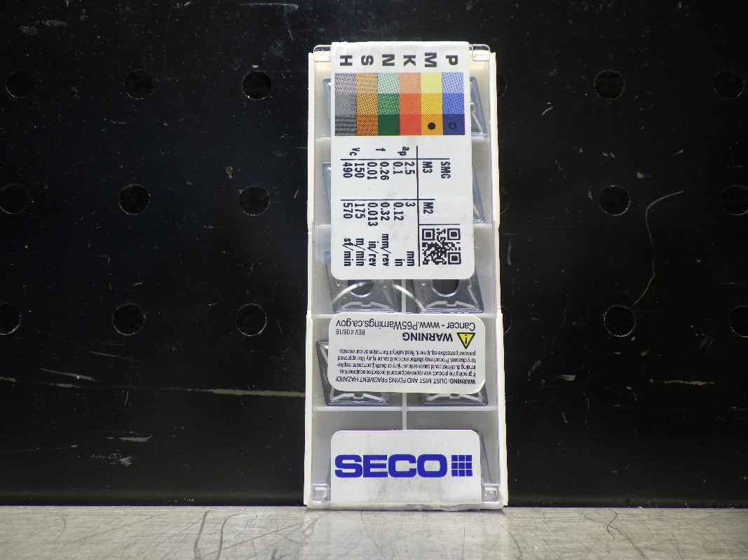SECO Carbide Inserts QTY10 CNMG120408-M5 TM2501 (LOC3584)