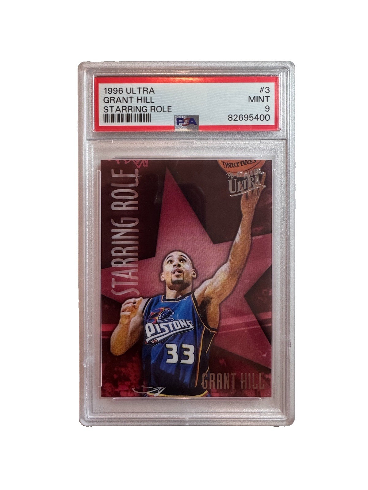 Grant Hill Detroit Pistons HOF 1996-97 Fleer Ultra - Starring Role #3 PSA 9 Mint