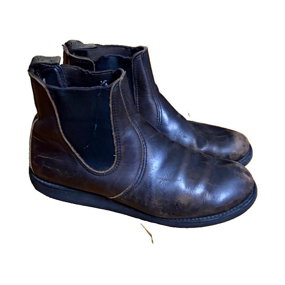 Vintage Red Wing Romeo Chelsea Boots Mens 10 D Brown Leather Made in USA