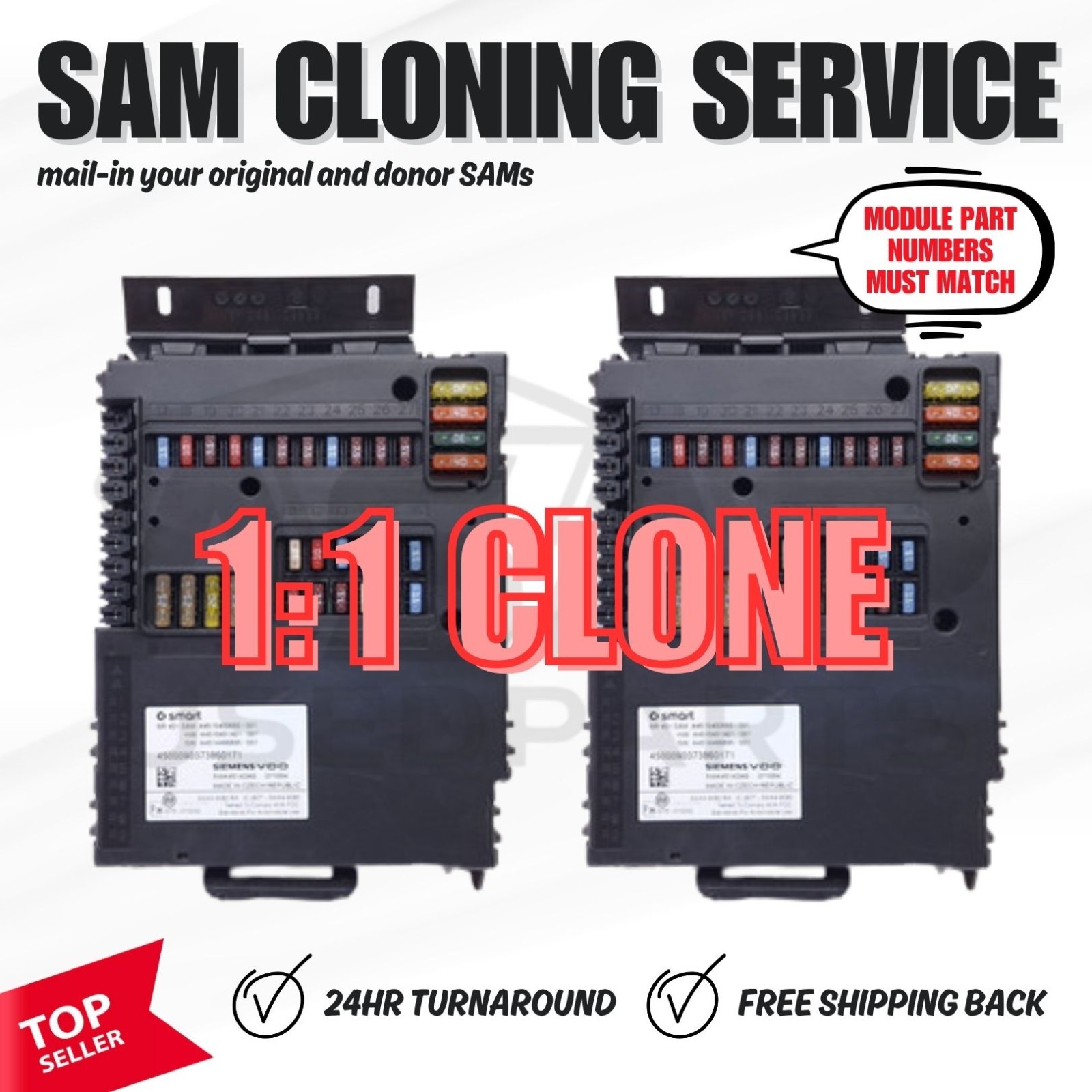 🐔 CLONING SAM BCM BODY CONTROL MODULE FUSE BOX SMART FORTWO 2008-2015 🐔 CLONING SAM BCM BODY CONTROL MODULE FUSE BOX SMART FORTWO 2008-2015