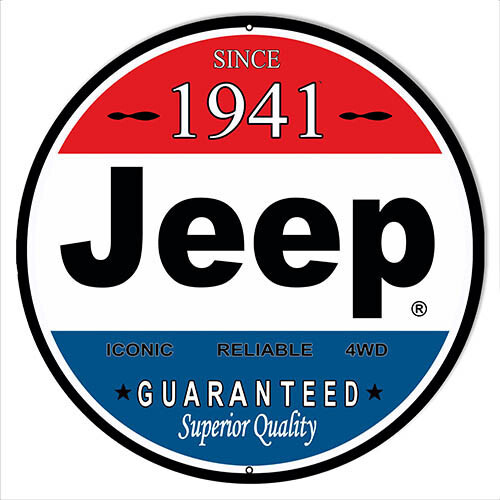 SINCE 1941 JEEP RED WHITE BLUE 14