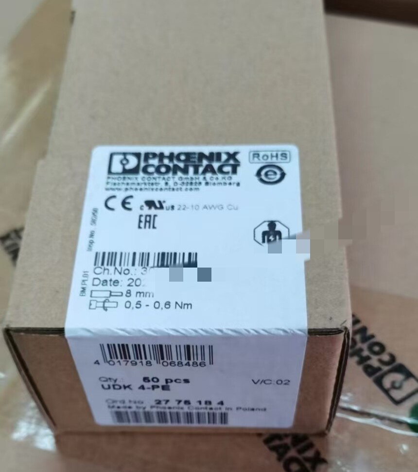 50PCS Phoenix Contact 2775184 grounding terminal UDK 4-PE //