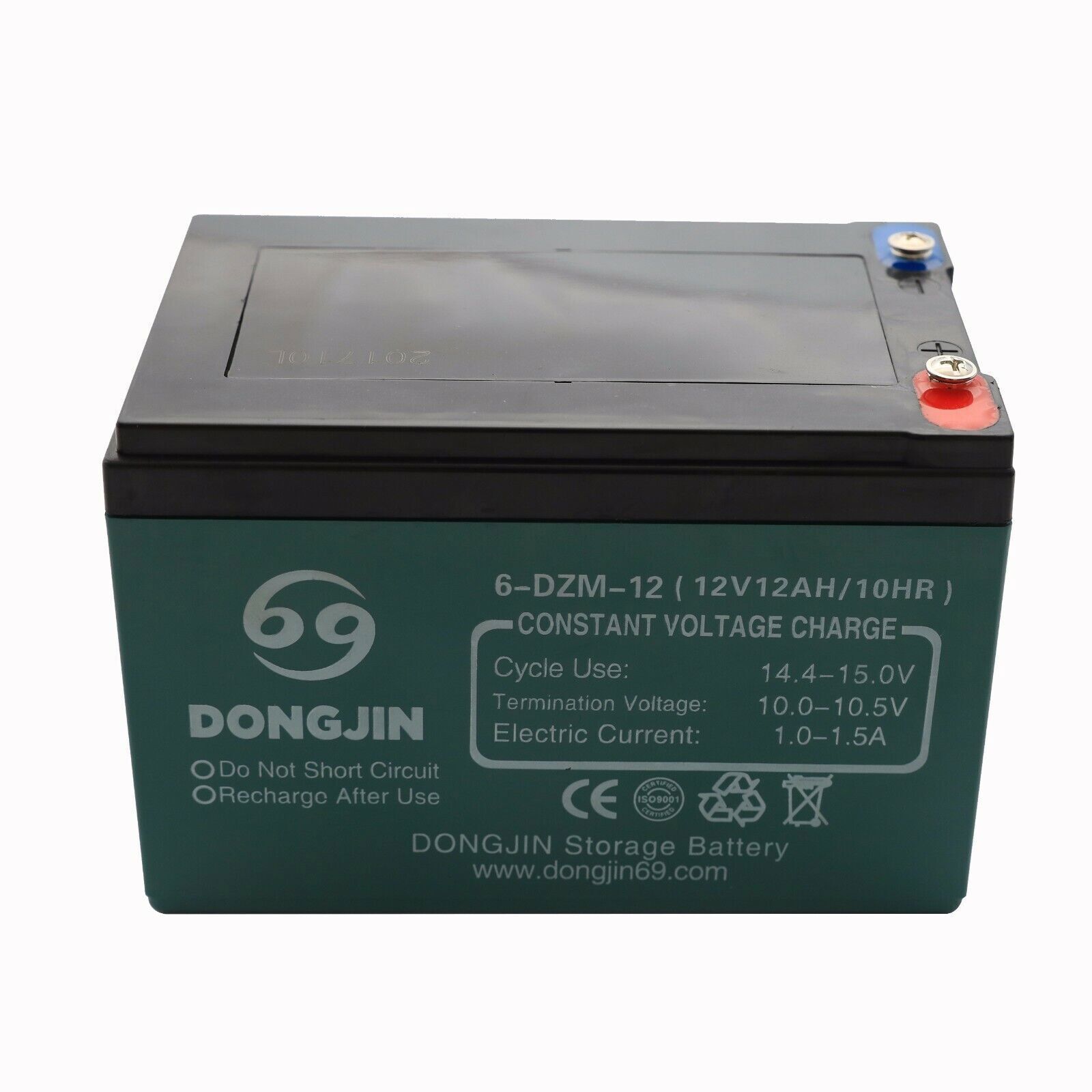 6-DZM-12 12V 12AH/10HR Battery for Electric ATV Mower Wheelchair Go Kart Scooter