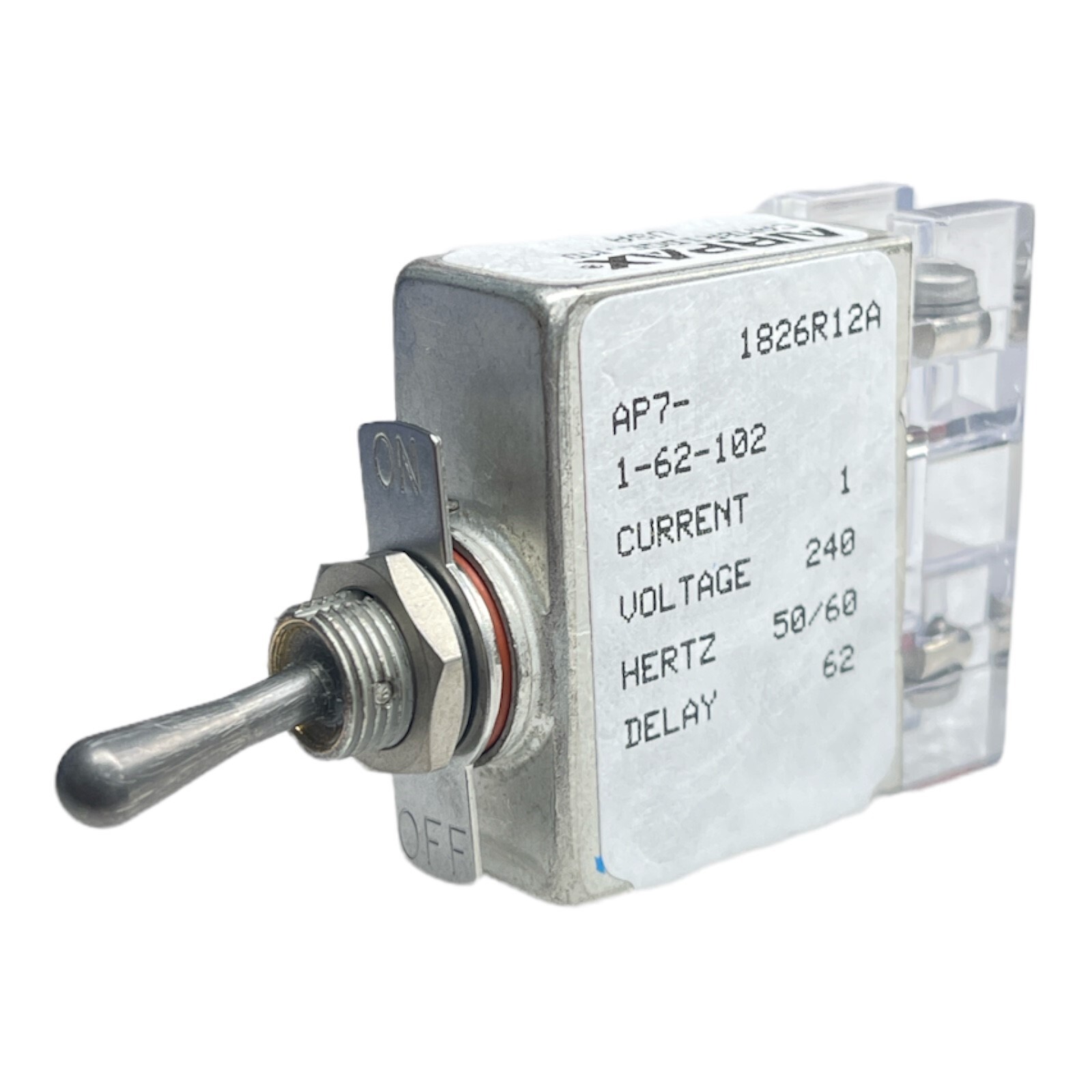AIRPAX AP7-1-62-102 CIRCUIT BREAKER NEW/UNUSED SURPLUS AIRPAX AP7-1-62-102 CIRCUIT BREAKER NEW/UNUSED SURPLUS