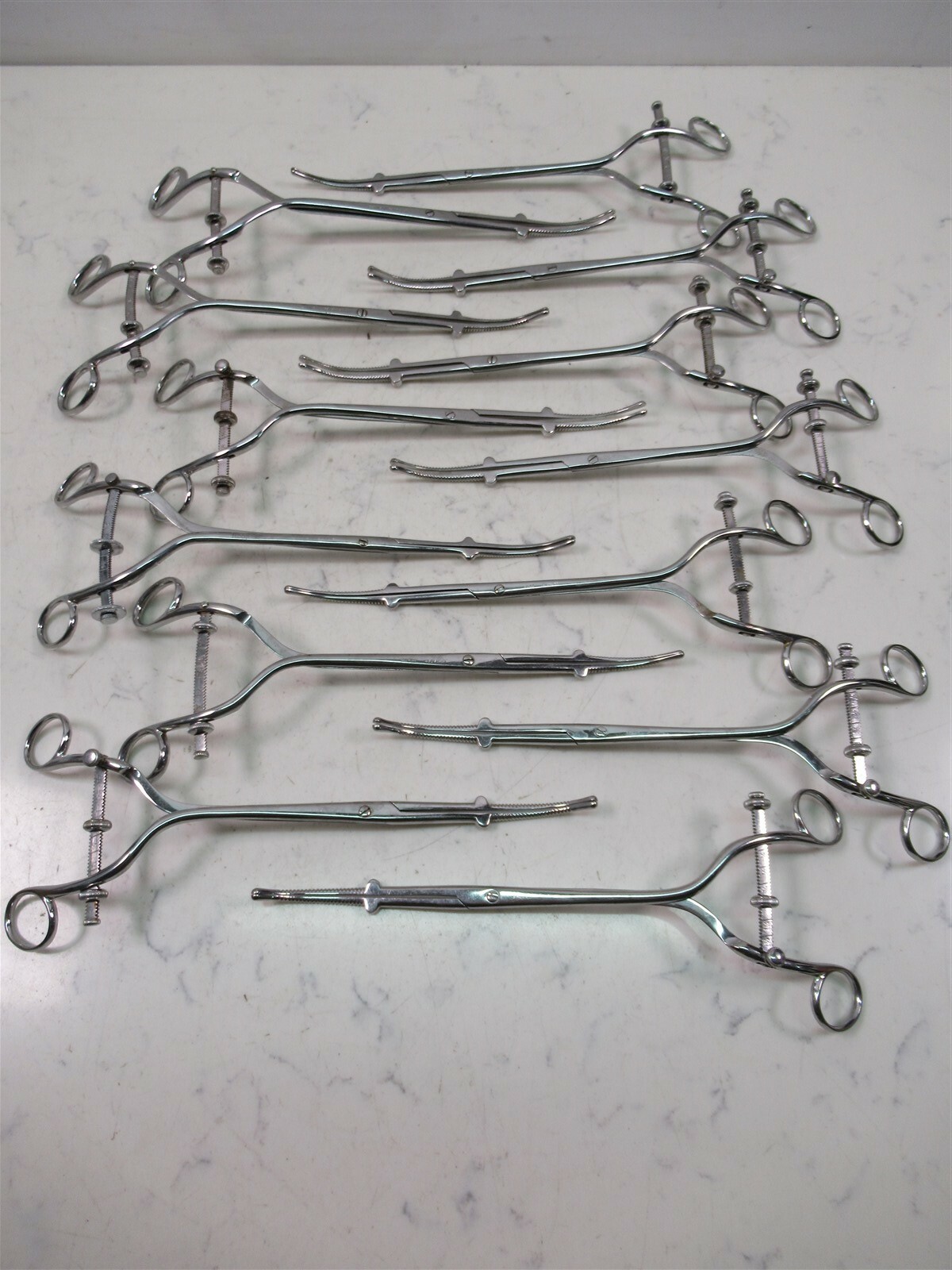 Lot of 13 Sklar Aloe Stainless Steel Uterine Dilators Goodell Surgical Forceps