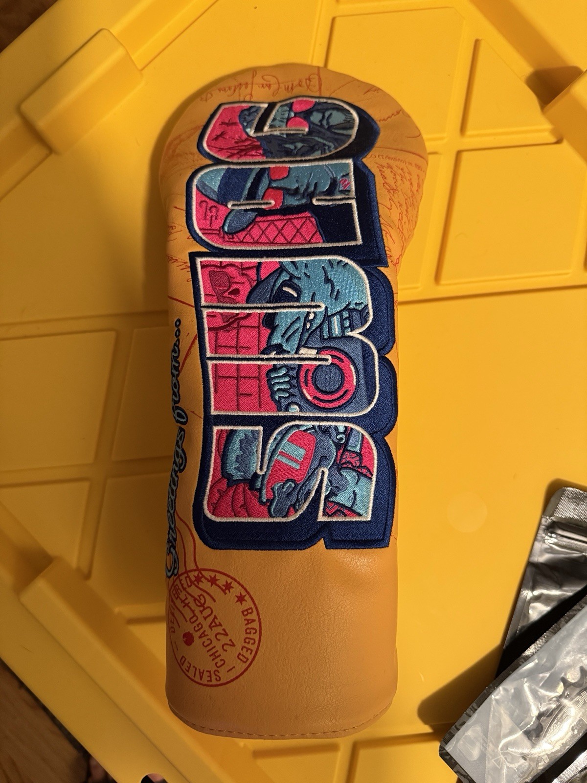 Swag Golf Postcard Driver Headcover Headcover Rare Sold Out Swag Golf Postcard Driver Headcover Headcover Rare Sold Out