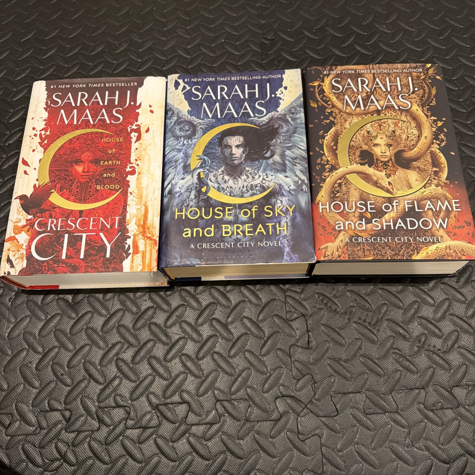 Sarah J. Maas Crescent City 3-Book Hardcover Set Illustrated w/ Dust Jacket Sarah J. Maas Crescent City 3-Book Hardcover Set Illustrated w/ Dust Jacket