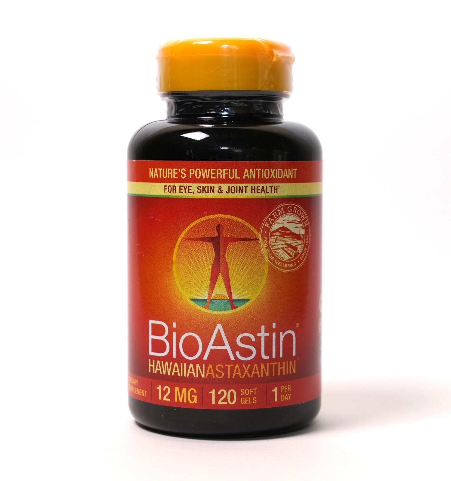 BioAstin Pure Natural  Hawaiian  Astaxanthin 12 mg., 120 Gel Caps Exp 01/2028