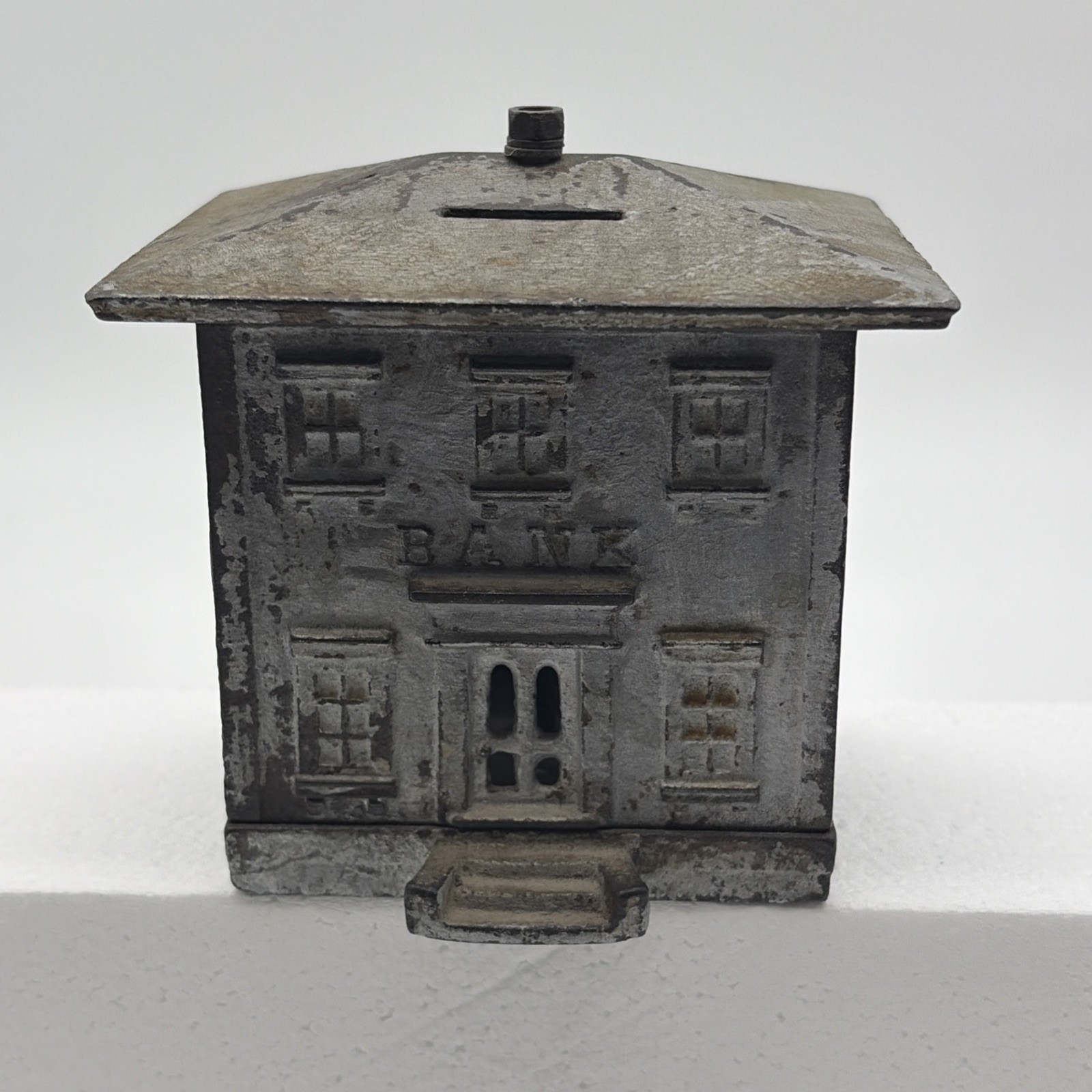19th Century Cast Iron House Bank 19th Century Cast Iron House Bank
