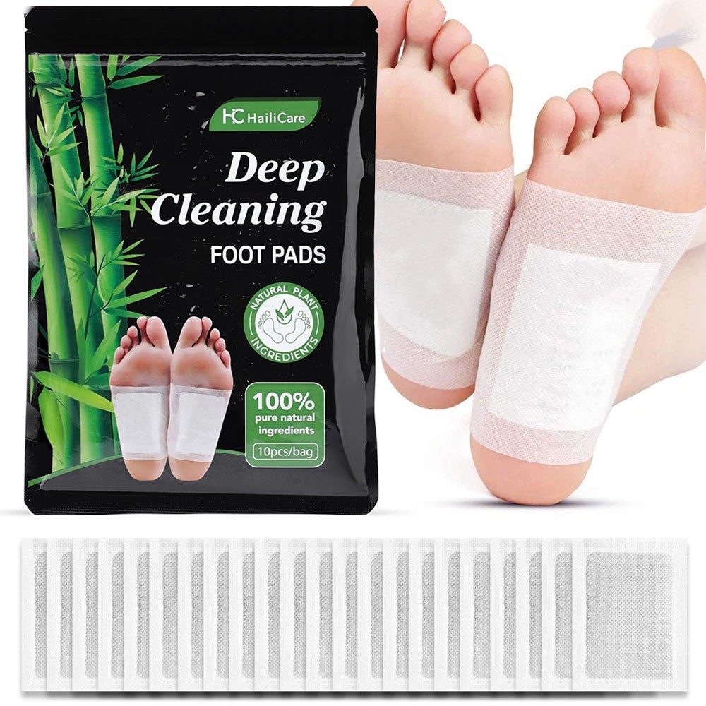 10~500Pcs Foot Detox Patches Toxins Deep Cleansing Herbal Organic Slimming Pads