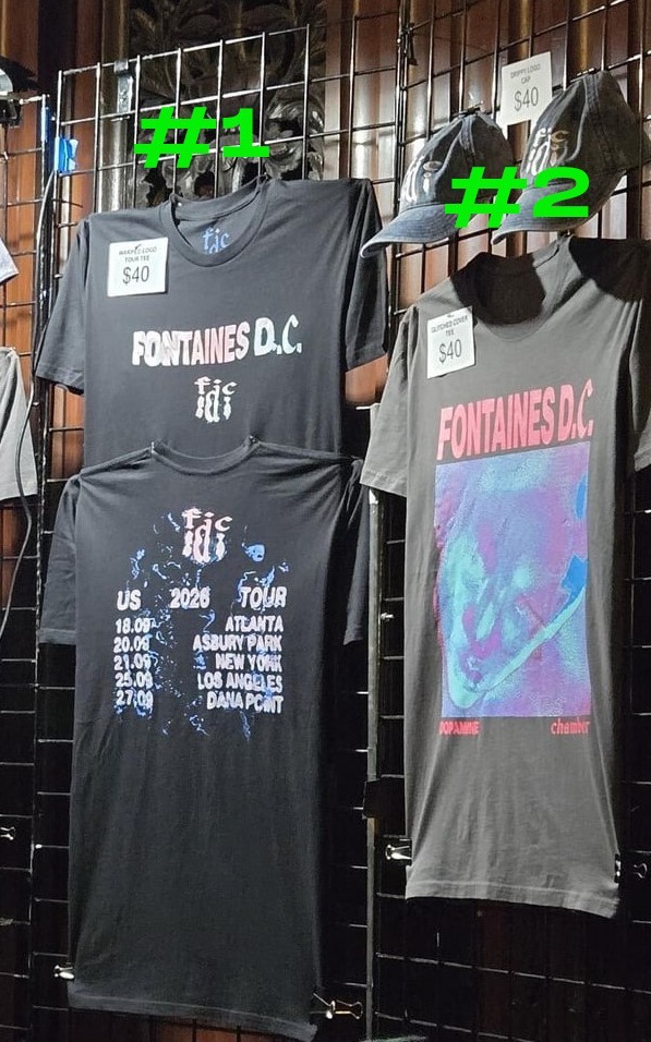 HOT Fontaines DC Concert Tour Merch 2026 Tour Reprint