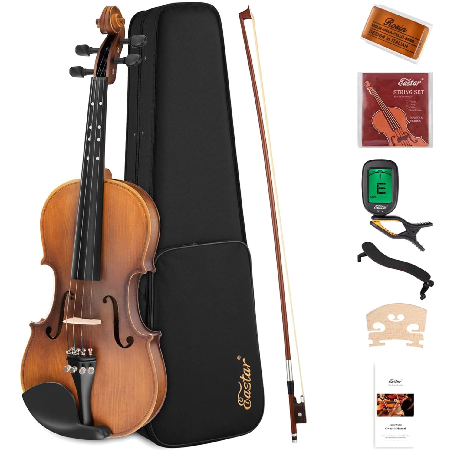 Eastar 1/4 Violin Set for Beginners with Hard Case