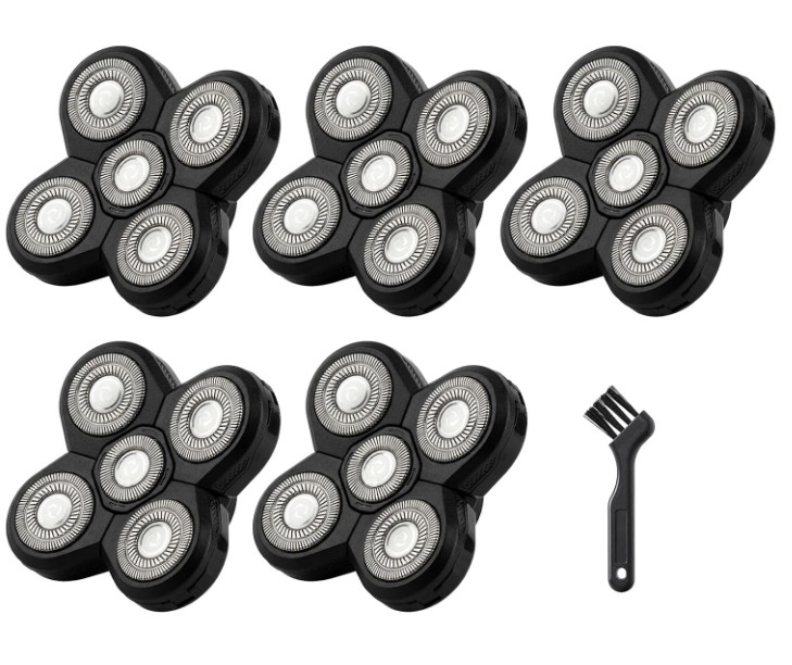 5 PACK Replacement Blades for Freebird Flex Series Head Shaver - FAST 