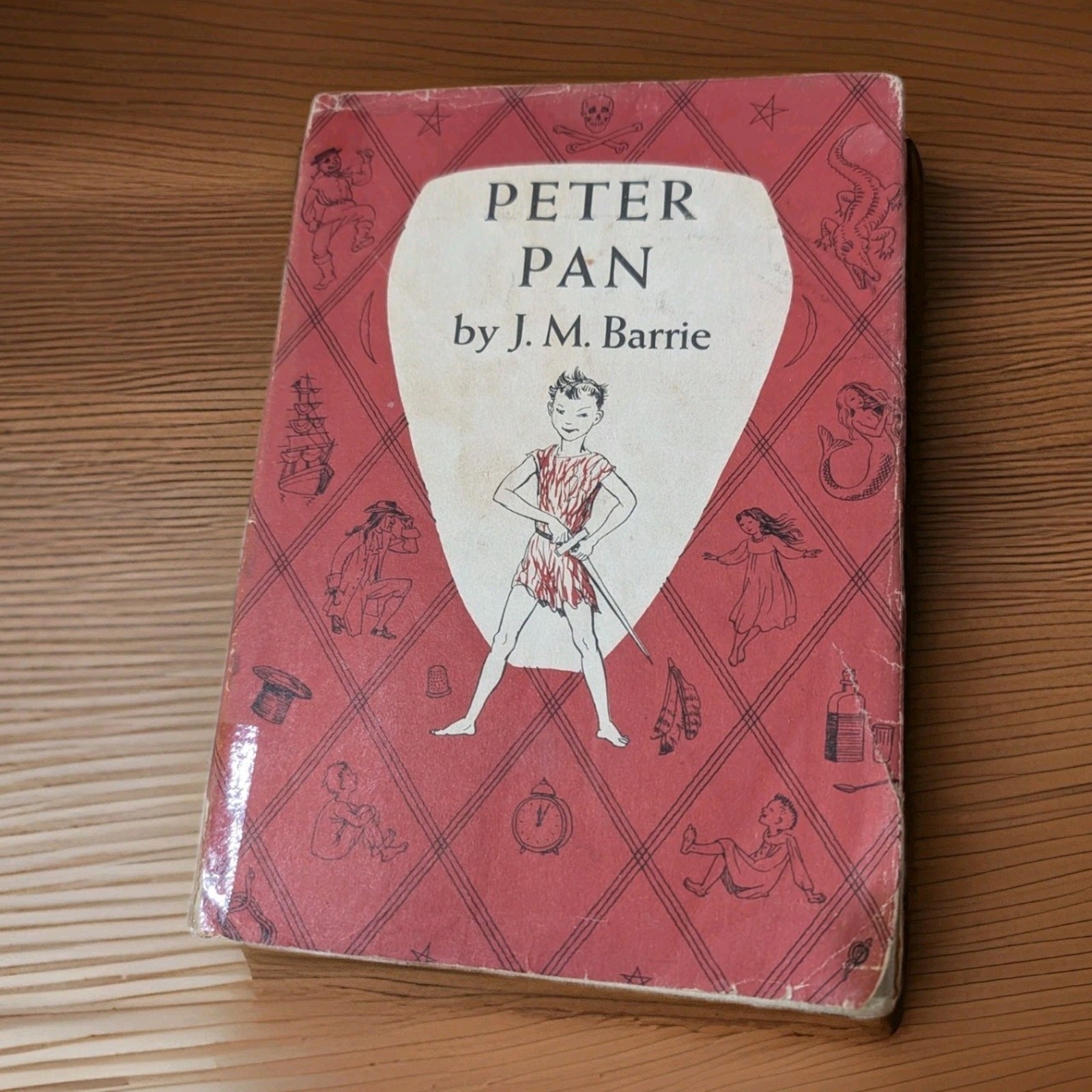 Vintage Peter Pan J.M. Barrie Nora Unwin Illustrated Scribner\'s Hardcover DJ