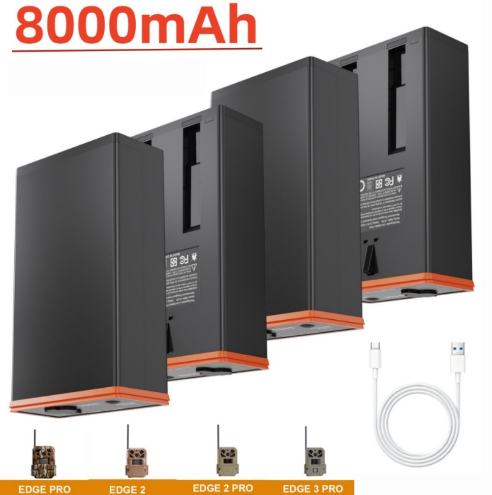 4Pack Battery For Moultrie Cellular Trail Cameras EDGE 2 3 PRO 2 3 PRO Series