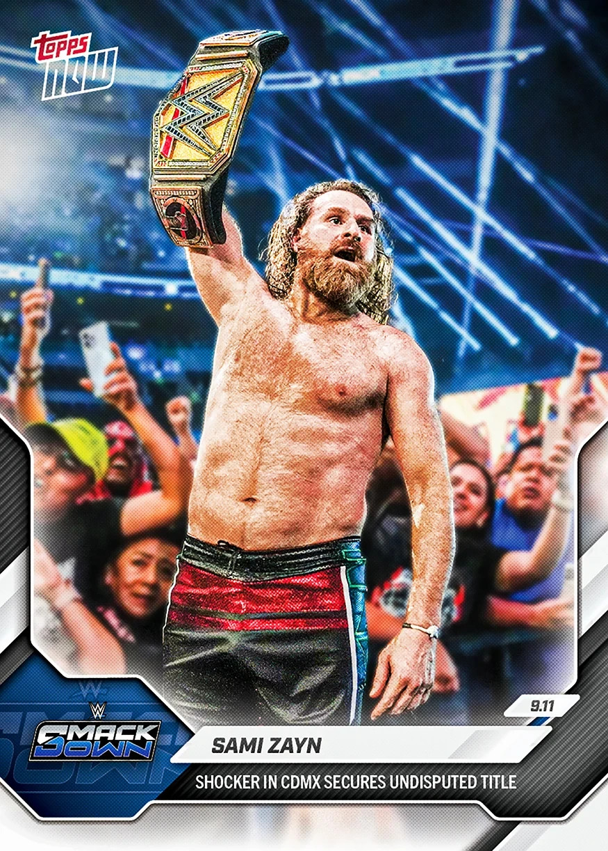 2026 Topps Now WWE #96 Sami Zayn SmackDown PRESALE