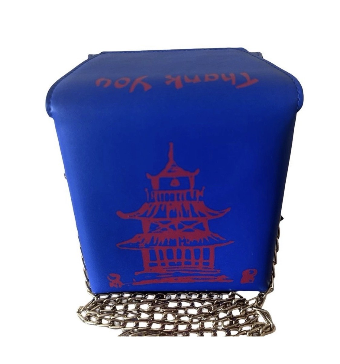 Hello 3aM FOREVER Blue Chinese Take Out Box Handbag Purse Crossbody NWT Hello 3aM FOREVER Blue Chinese Take Out Box Handbag Purse Crossbody NWT