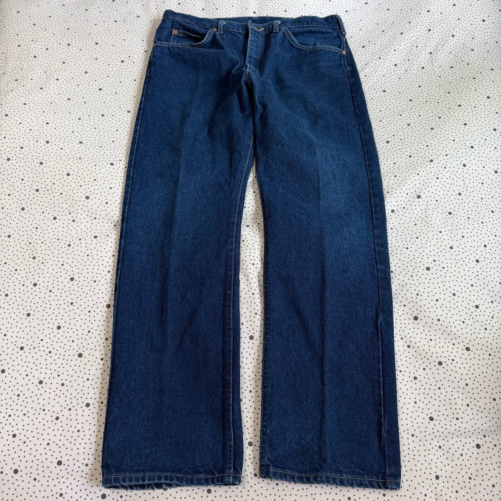 Vintage 1980s Lee Riders Jeans Men’s 38x32 (36x30) Blue Straight Leg Denim USA Vintage 1980s Lee Riders Jeans Men’s 38x32 (36x30) Blue Straight Leg Denim USA