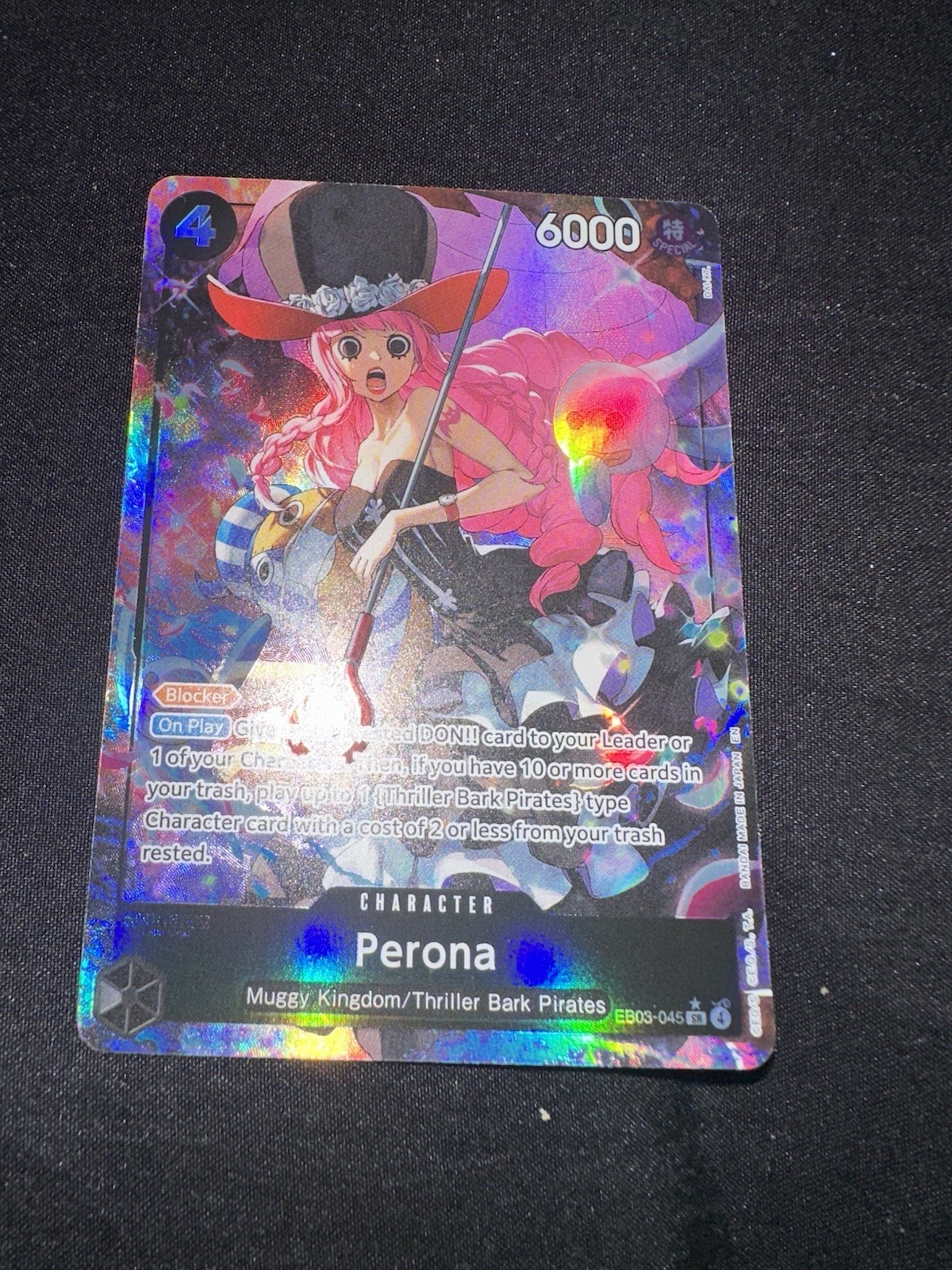 Perona EB03-045 SR Alt Art - EB-03 Heroin\'s Edition One Piece TCG - English